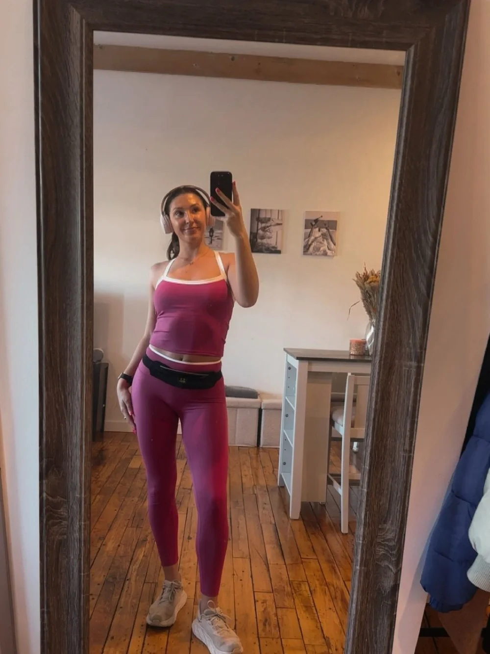 Women’s Pink Active Tank & Legging Set - Stylish Workout Essentials